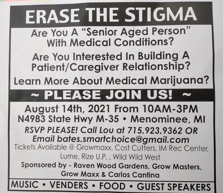 First Annual Erase the Stigma on August 14th, 2021 in Menominee, MI
