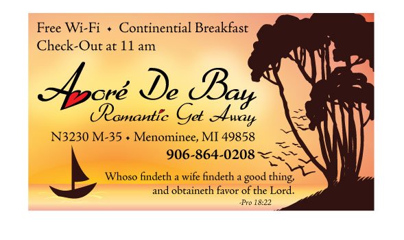 Amore’ De Bay Romantic Get Away in Menominee, MI